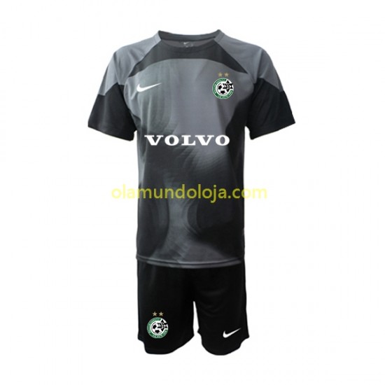 Camisola Maccabi Haifa Guarda-redes Criança Equipamento Primeiro 2022-2023 Manga Curta